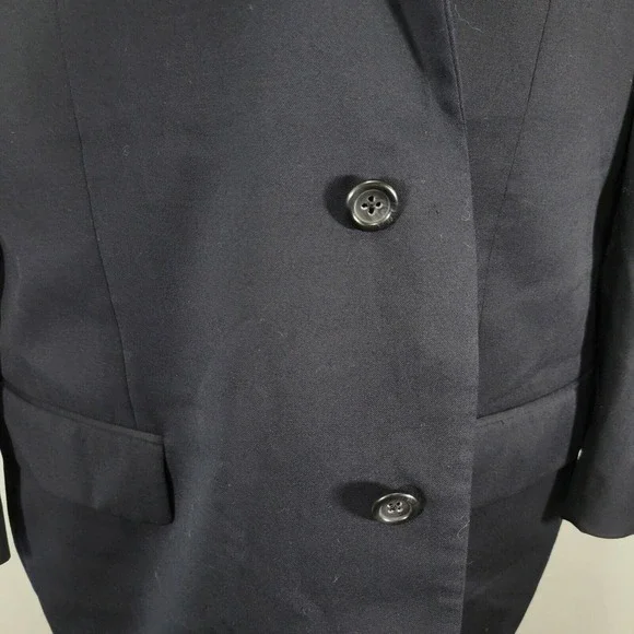 Joseph Feiss Men's Sport Coat‎ Blazer Two Button Navy Blue Wool Twill 50S